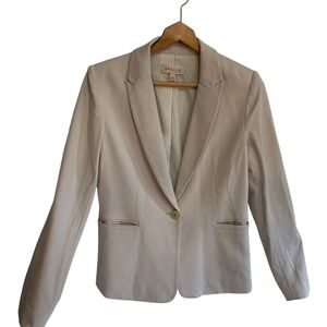 Philosophy Republic Beige Single Button Blazer suit Jacket small business office
